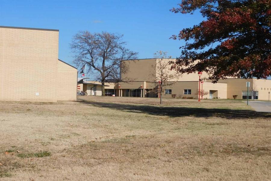 Side view of the McPherson High School