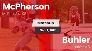 Picture from Hudl of a player from McPherson and Buhler.