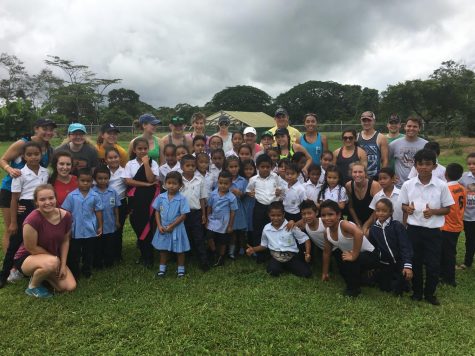 Students with School Children in Costa Rica