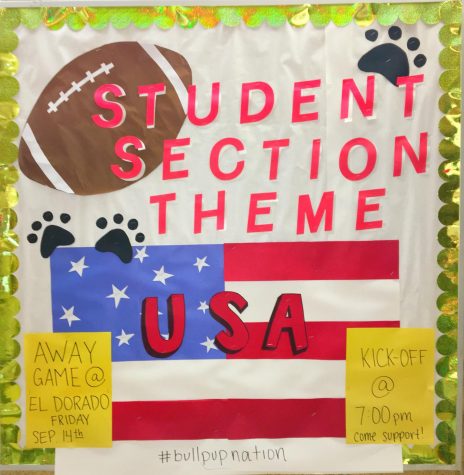 The Student Section Theme board.