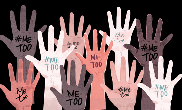 The #MeToo movement encourages all people to speak up against sexual harassment. 