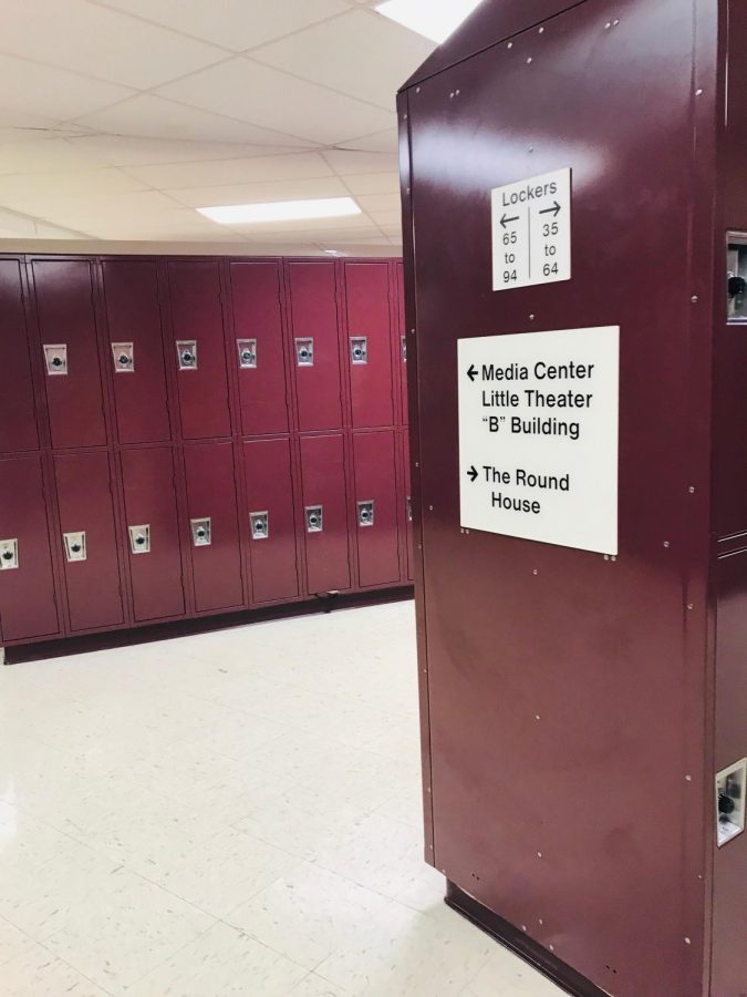 MHS+locker+pod+area+being+remodeled+into+a+student+study+lounge.+