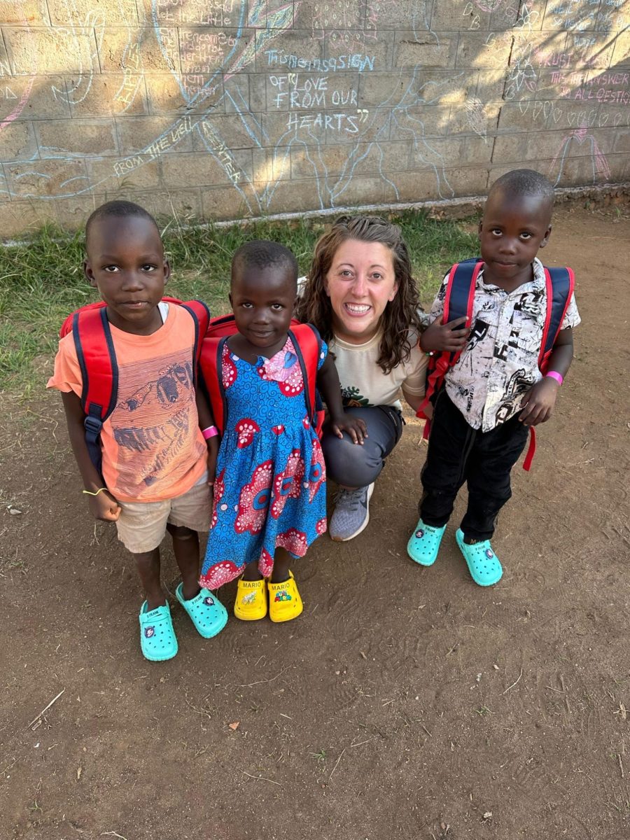 Elizabeth Vieyra, a full-time employee, spends countless hours with Ugandan children teaching them about the bible. 